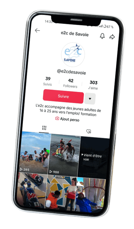 e2c savoie tiktok entreprise médias